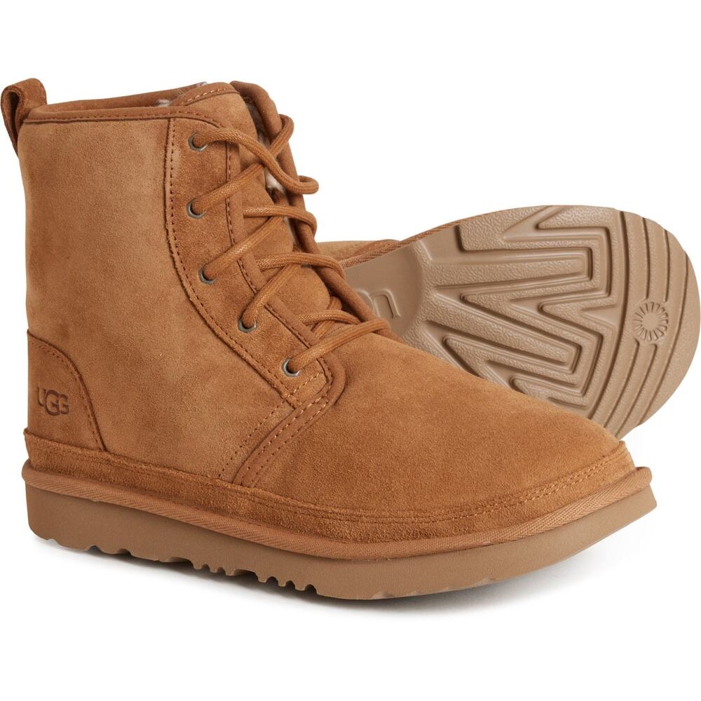 UGG Australia Chestnut Kids Unisex Neumel Suede High Boots Size 4 NEW